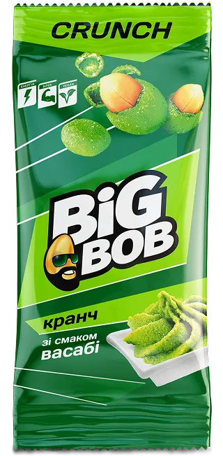 Упаковка кранчу BiG BOB зі смаком васабі